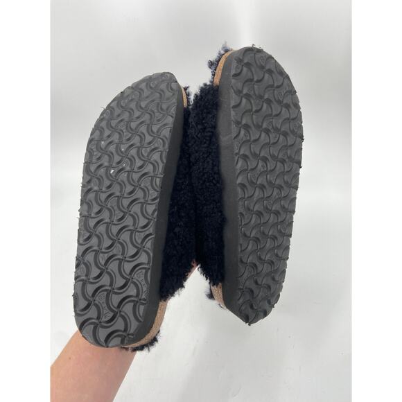 Papillio by Birkenstock Arizona Big Buckle Genuine Shearling Slide Sandal 7 NWOB - Picture 5 of 6